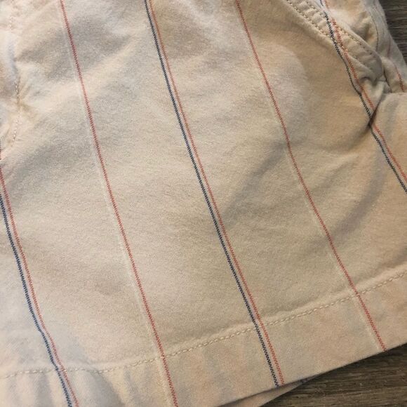 Women's Gap City Short Tan with Red & Blue Stripes - Picture 3 of 9